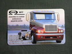 Kártyanaptár, Répcelak, HOB Kft., árufuvarozás, szerviz, Freightliner Century Class kamion, 2003