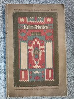 Kelim-Arbeiten  Marie Niedner. 4 melléklettel egy ritka,1920-as évekbeli antik német kézimunka-könyv