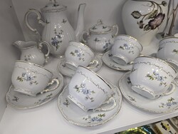 Zsolnay barackviragos Teas keszlet