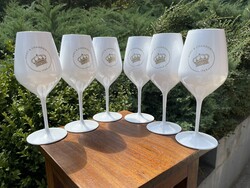 CHAMPAGNE CLUB - Moët & Chandon Yacht Collection – 6 darabos fehér színű arany koronás pezsgőspohár