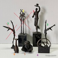 Corry Ammerlaan van Niekerk- 5 darab bronz szobor ( darabonként is)