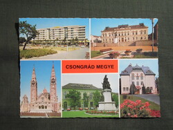 Képeslap,Csongrád megye,Szentes,Hódmezővásárhely,Szeged,Makó,1979-