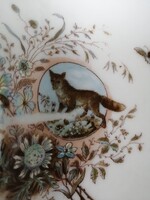 IVÁNKOVITS KÁROLY IN SZEGED - RABBITS PORCELAIN TRAY - HUNTER'S MEMORIAL ITEM - SZEGED LOCAL HISTORY