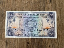 Nyugat-Szamoa 2 Tala 1967 VF (Ritka aláírás P#17cKWT)