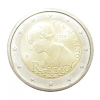 San Marino,2 euro 2020 - Raffaello Sanzio építész, festő aUNC+ ötvözet