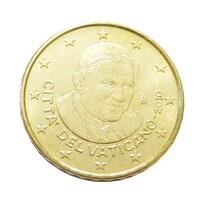 Vatikán,10 eurocent 2010 aUNC+ ötvözet
