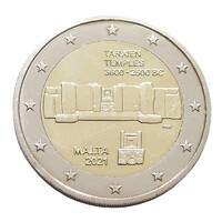 Málta,2 euro 2021 F - Őskori műemlékek - Tarxien templomok aUNC+ ötvözet