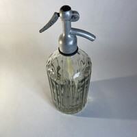 Soda Bottle with Ribbed Glass