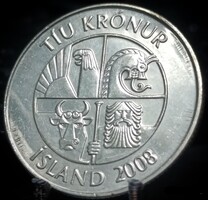 Izland 10 korona, 2008 08C1V
