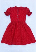Traditional Karmín Red Girl's Dirndl Dress
