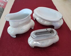 Lengyel porcelán dohányzó szett