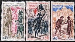 Fr1809+1812-3p / Franciaország 1972 Franciaország története bélyegek pecsételt