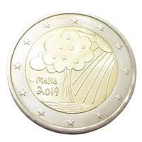 Málta,2 euro 2019 Párizs verdejellel - Máltai Közösségi Segélyalap - Természet és környezet aUNC+ öt