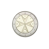 Málta,2 euro 2017 aUNC+ ötvözet