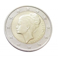 Monaco,2 euro 2007 - Grace Kelly hercegnő színésznő aUNC+ ötvözet
