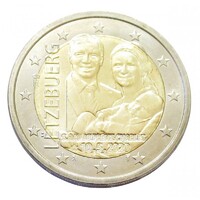 Luxemburg,2 euro 2021 - I. Henrik - Károly herceg születése aUNC+ ötvözet