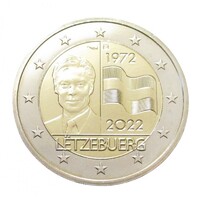 Luxemburg,2 euro 2022 Párizs verdejellel - I. Henrik - Luxemburgi zászló aUNC+ ötvözet