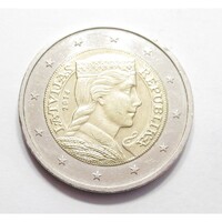 Lettország,2 euro 2014 aUNC+ ötvözet