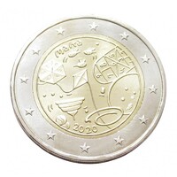 Málta,2 euro 2020 Párizs verdejellel - Máltai Közösségi Segélyalap - Játékok aUNC+ ötvözet
