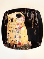Goebel Artis Orbis Gustav Klimt Der Kuss (A csók) gyűjtői porcelán dísztányér