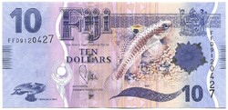 10 dollár 2012 Fiji Fidzsi polymer