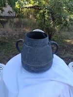 18 Sz Perzsa fözö edény bronz. Kézzel keszült. 36 cm magas