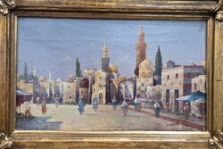 Karl Kaufmann 1843- 1905 Orientalista jelenet