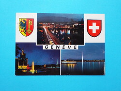 Postcard (61) - Switzerland - Geneva mosaic from the 1970s