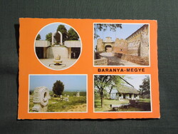 Képeslap,Baranya megye,Villány,Mohács,Siklós,Sellye, 1979-