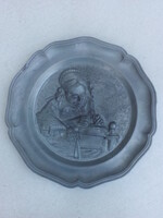 "VARRÓNŐ" Ón fali tányér 22 cm - jelzett