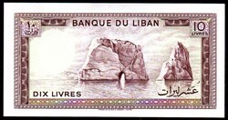 Libanon 10 livres UNC 1986