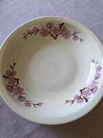 4 db Alföldi porcelán barackvirág mintás leveses, mély tányér