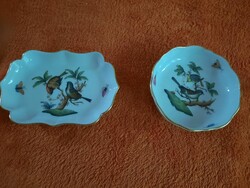 Hibátlan Herendi Rothschild porcelán tálka szett (2 db) - Sosem használt