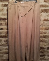 TU Beige Leather-Trimmed Women's Trousers UK20R