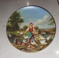 Weimar  porcelán falitányér