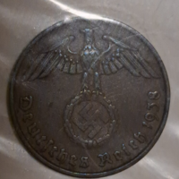 Horogkeresztes birodalmi 2 Pfennig 1938. (219)