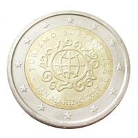 San Marino,2 euro 2017 - A Fenntartható Turizmus Nemzetközi Éve aUNC+ ötvözet