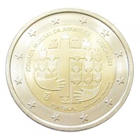 Portugália,2 euro 2023 - Ifjúsági Világnap - Lisszabon aUNC+ ötvözet