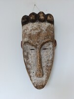 Antik afrikai nagy méretű maszk Fang népcsoport fa afrikanische Maske Gabon D800 431 7229