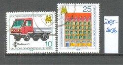 DDR bélyeg sorozat 1978 – Lipcsei Őszi Vásár (2 db, pecsételt)