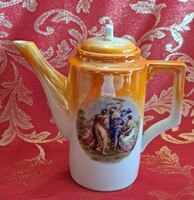 Antik Zsolnay porcelán teás kanna (L6333)