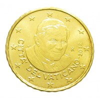 Vatikán,10 eurocent 2012 aUNC+ ötvözet