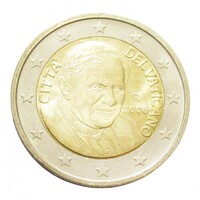 Vatikán,2 euro 2006 aUNC+ ötvözet