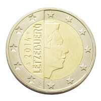 Luxemburg,2 euro 2014 aUNC+ ötvözet