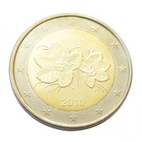 Finnország,2 euro 2010 aUNC+ ötvözet