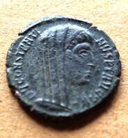 Római bronz CONSTANTINUS MAGNUS halotti veret VN MR (P16)