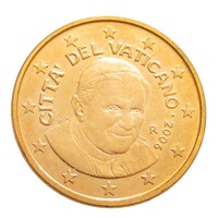Vatikán,1 eurocent 2006 aUNC+ vas