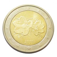 Finnország,2 euro 2011 aUNC+ ötvözet