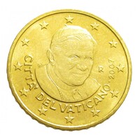 Vatikán,50 eurocent 2007 aUNC+ ötvözet