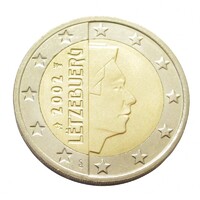 Luxemburg,2 euro 2002 aUNC+ ötvözet